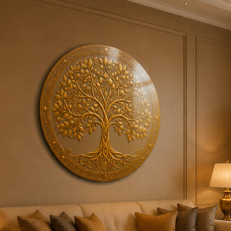 Golden Tree Of Life IV close-up angled detail