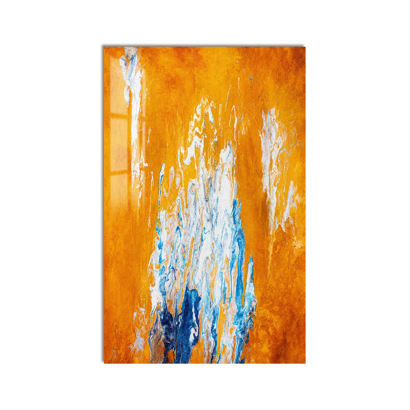 Artronauts Glass Print Amber Ice Glass Wall Art