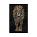 Ornate Golden Lion product shot on white background