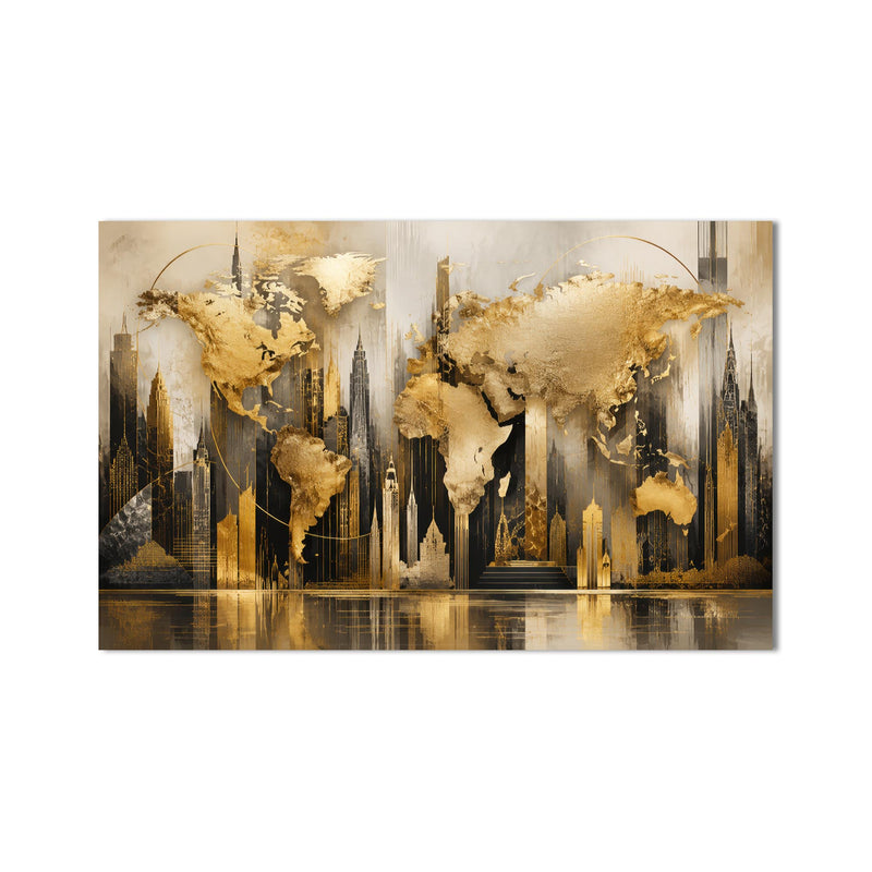 Golden World Metropolis product shot on white background