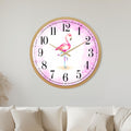 Watercolour Pink Flamingo with gold frame