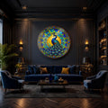 Emerald Stained Glass Peacock lifestyle view