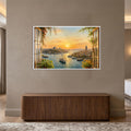 Istanbul Sunset View with white frame