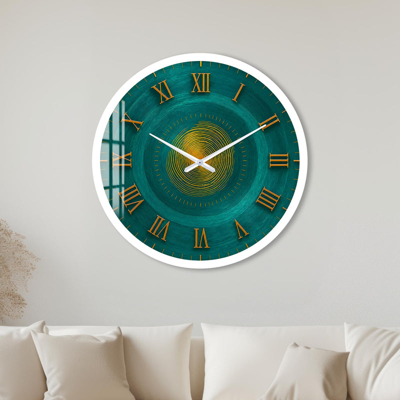 Emerald Roman Numerals with white frame