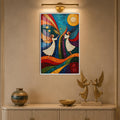 Celestial Angel Mosaic with white frame