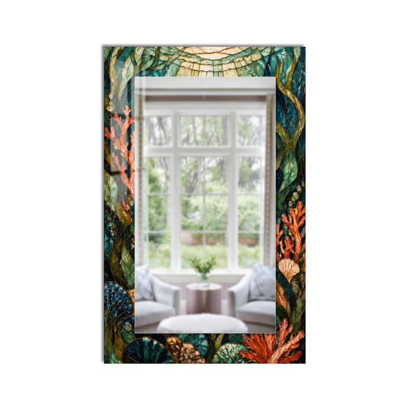 Coral Reef Mosaic product shot on white background