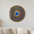 Royal Blue Guardian Eye with white frame