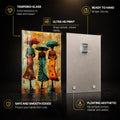 Rainy Day Elegance — tempered glass, ultra HD print, ready to hang