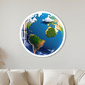 Living Earth with white frame