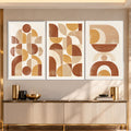 Earthy Geometric with white frame
