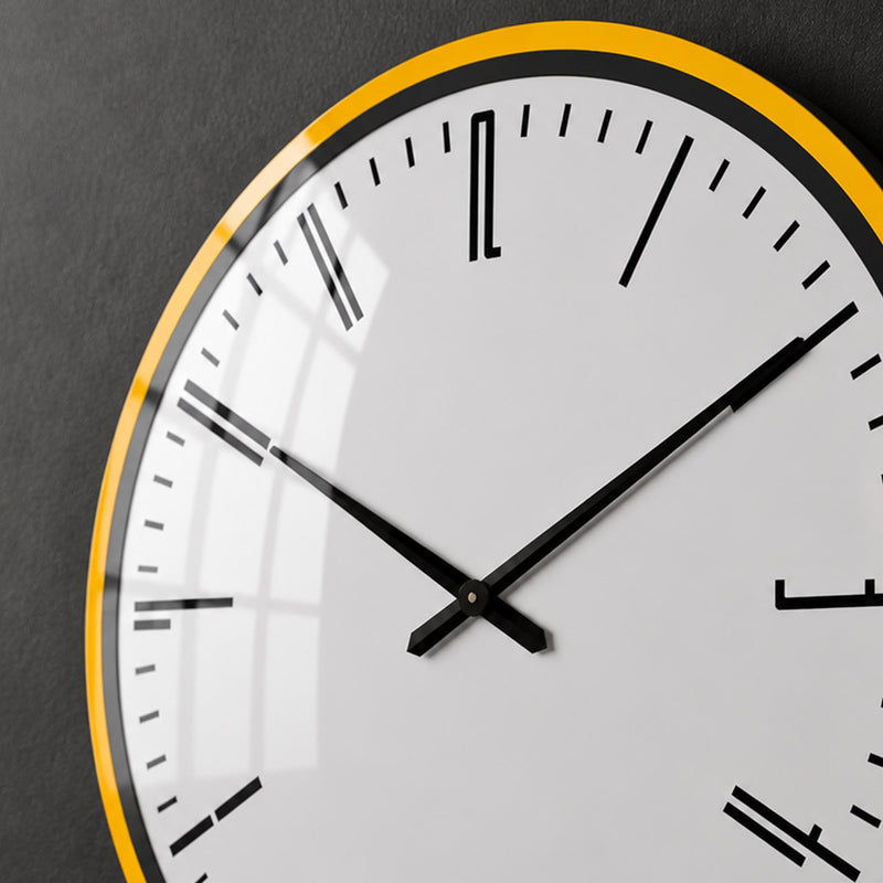 Yellow Minimalist Timepiece lifestyle view
