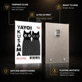 Yayoi Cat Duo — tempered glass, ultra HD print, ready to hang