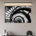 Artronauts Glass Print Spiral Staircase Depths Glass Wall Art