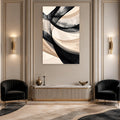 Monochrome Flowing Ribbons lifestyle view