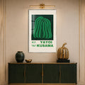 Emerald Pumpkin Dots with silver frame