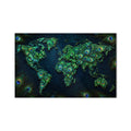 Peacock World Map product shot on white background