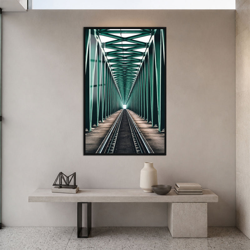 Emerald Railway Bridge with black frame
