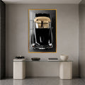 Classic Black Roadster with gold frame