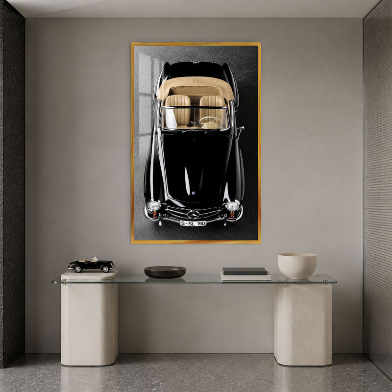 Classic Black Roadster with gold frame