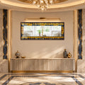 Sapphire Cathedral Mosaic with walnut frame