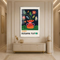 Kusama Floral Reverie with silver frame