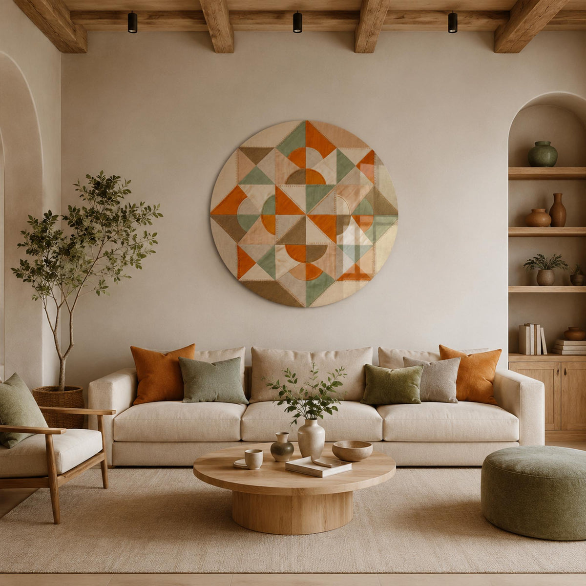 Desert Geometry in a modern room
