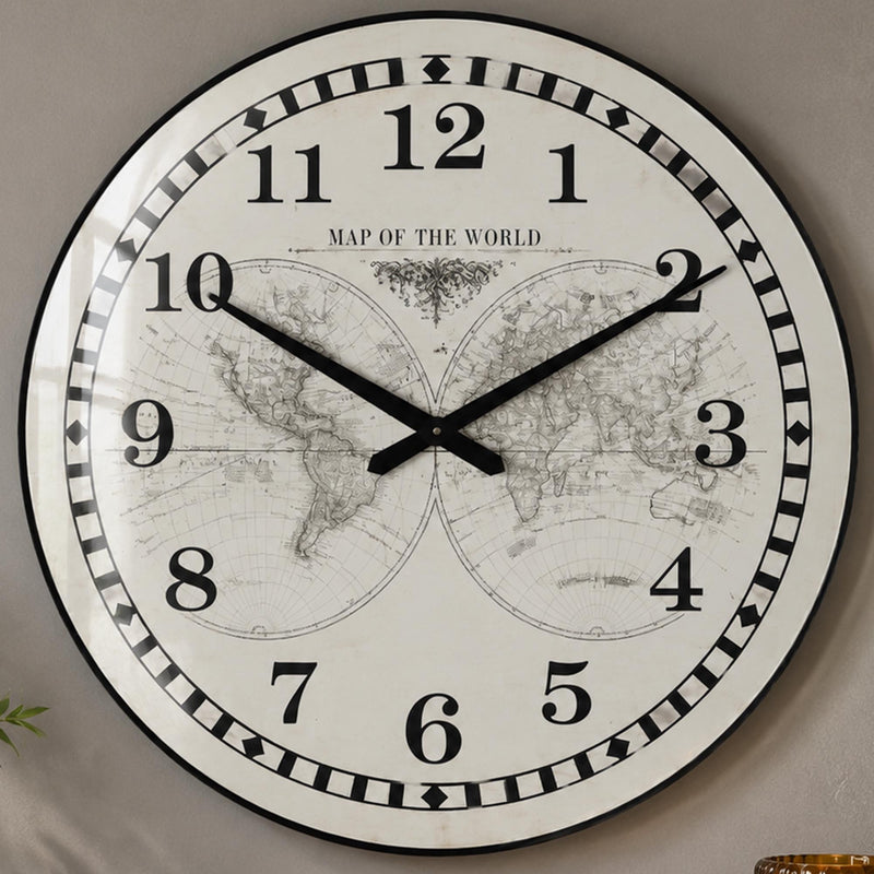 Vintage World Map lifestyle view