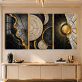 Golden Tree Ring with gold frame