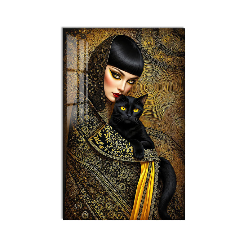 Golden Feline Muse product shot on white background