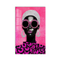 Artronauts Glass Print Pink Crystal Diva Glass Wall Art