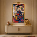 Resting Muses with gold frame