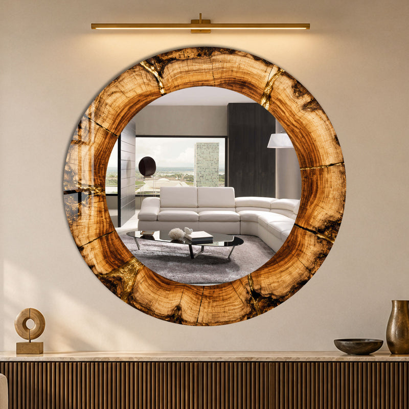 Golden Timber Rings lifestyle view