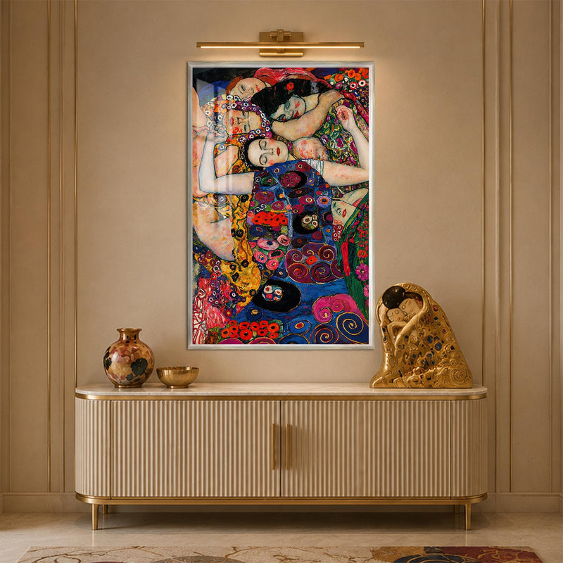 Resting Muses with silver frame
