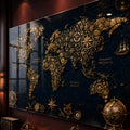 Gilded Navigator World Map lifestyle view