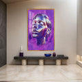 Violet Reverie with gold frame