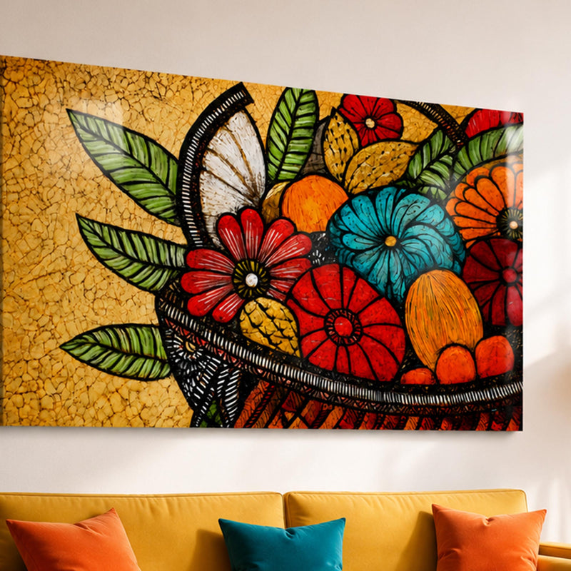 Rustic Floral Basket lifestyle view