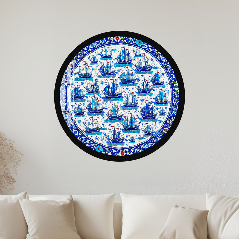 Ottoman Sailing Fleet with black frame
