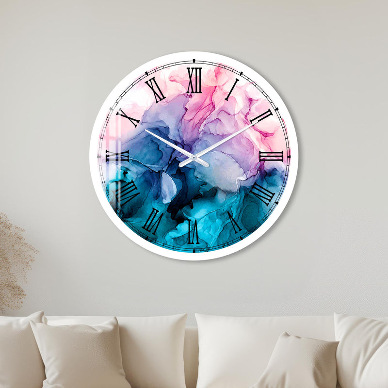 Blush Blue Ink with white frame