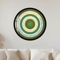 Sacred Turquoise Calligraphy with black frame