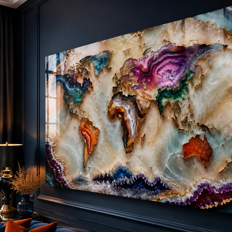 Agate World Map lifestyle view