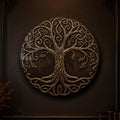 Bronze Relief Tree Of Life lifestyle view