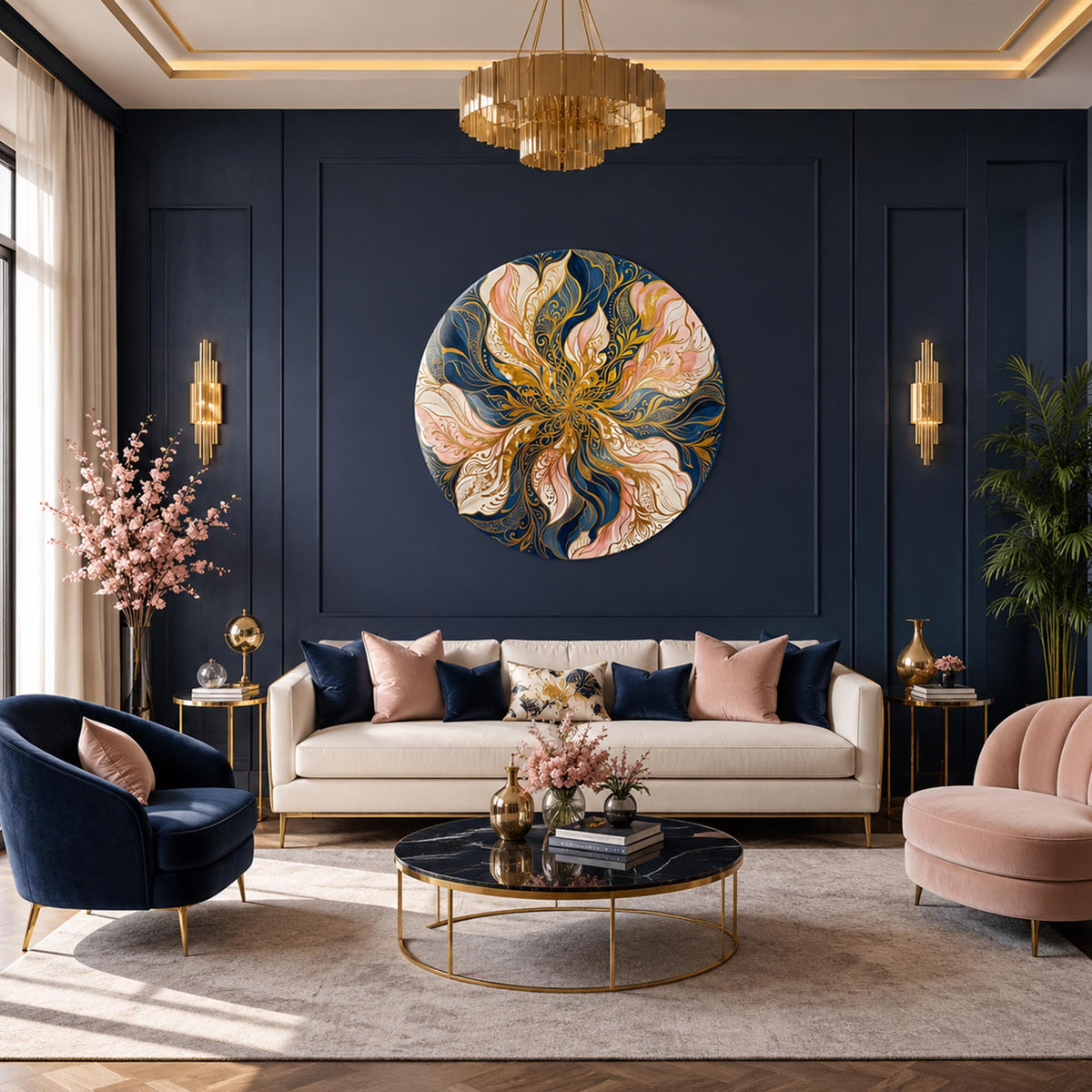 Midnight Blossom in a modern room