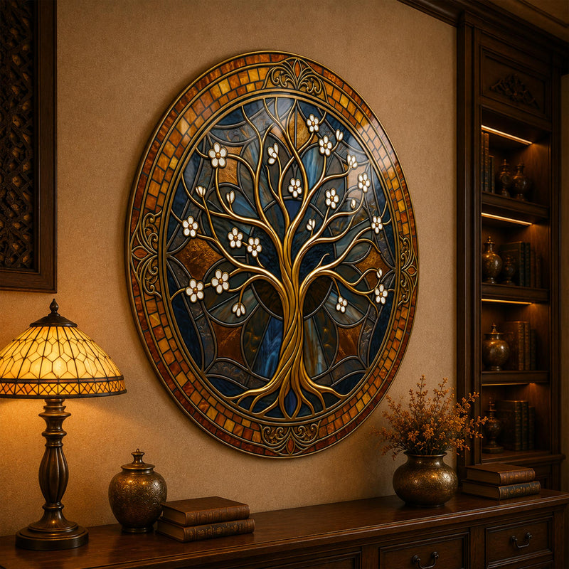 Gold Blossom Amber Medallion lifestyle view