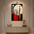Woman Beyond The Circle with gold frame