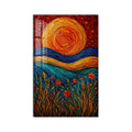 Artronauts Glass Print Spiral Sun Meadow Glass Wall Art
