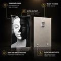 Light And Shadow — tempered glass, ultra HD print, ready to hang