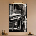 Classic Roadster In The Rain in a modern room