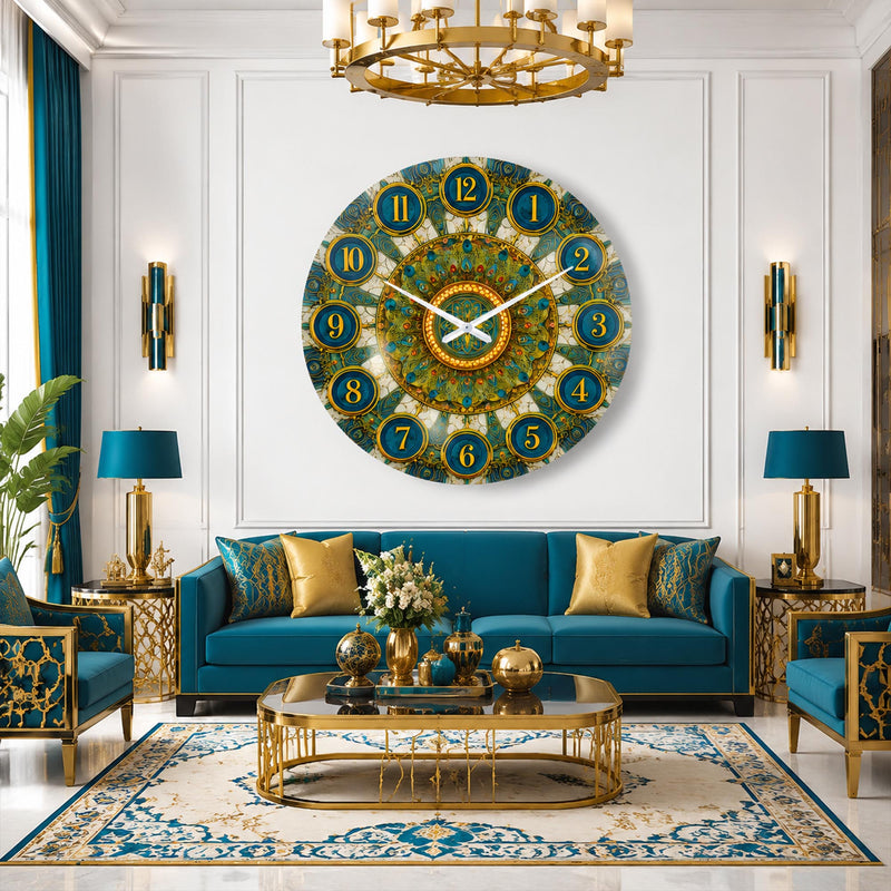 Teal Jeweled Mandala lifestyle view