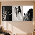 Leopard And Panther with white frame