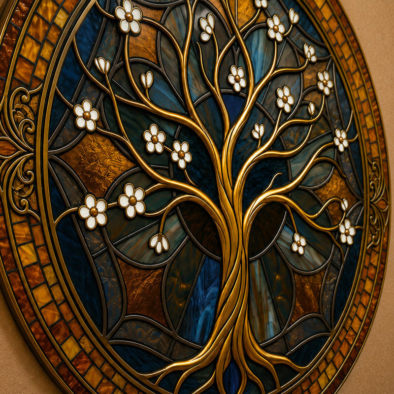 Gold Blossom Amber Medallion lifestyle view